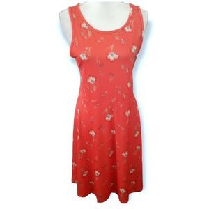 SO ORANGE FLORAL DRESS SZ.18Y NWT